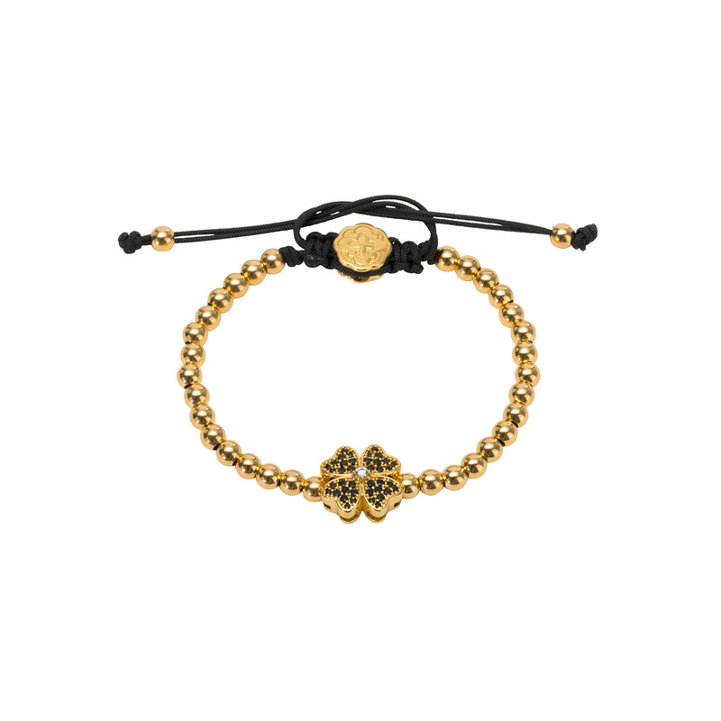 Gold Four Leaf Clover Bracelet
