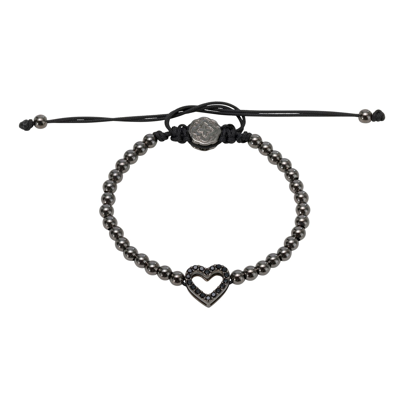 Ruthenium Heart Bracelet