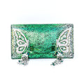 Emerald green Josephine clutch