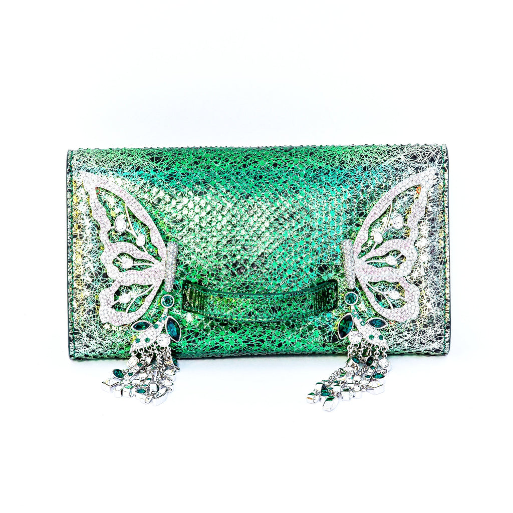 Emerald green Josephine clutch