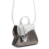 Silver/Black Python Larissa Bag