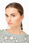 Aquamarine Pendant Earrings with Star