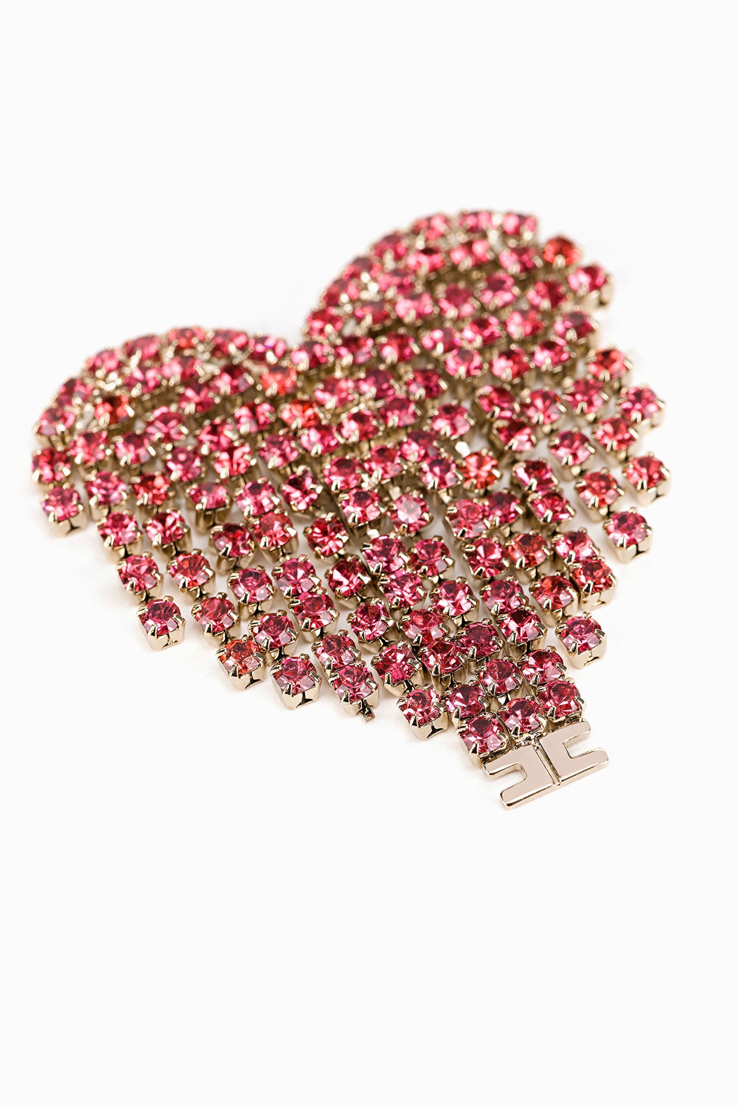 Peony Pink Heart Shaped Earrings