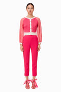 Bougainvillea  Pants with Slits and Pockets
