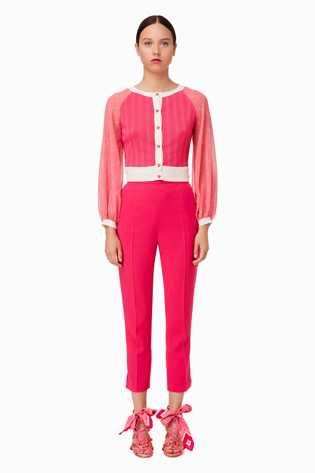 Bougainvillea  Pants with Slits and Pockets