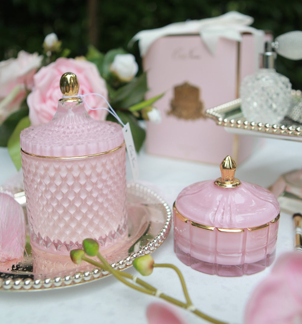 Pink Grand Art Deco Candle