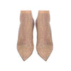 Nude Gilda crystal sock pumps 100 mm heel