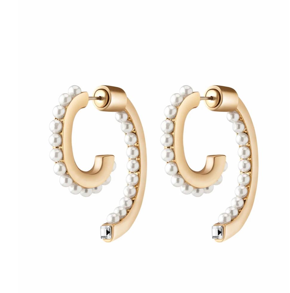 Pearl Luna Earrings
