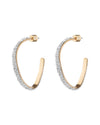 Gold pave Mini Calypso Hoop Earrings