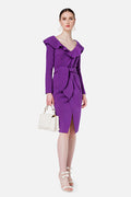 Grape draped wraparound Dress