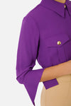 Grape blouse with pockets