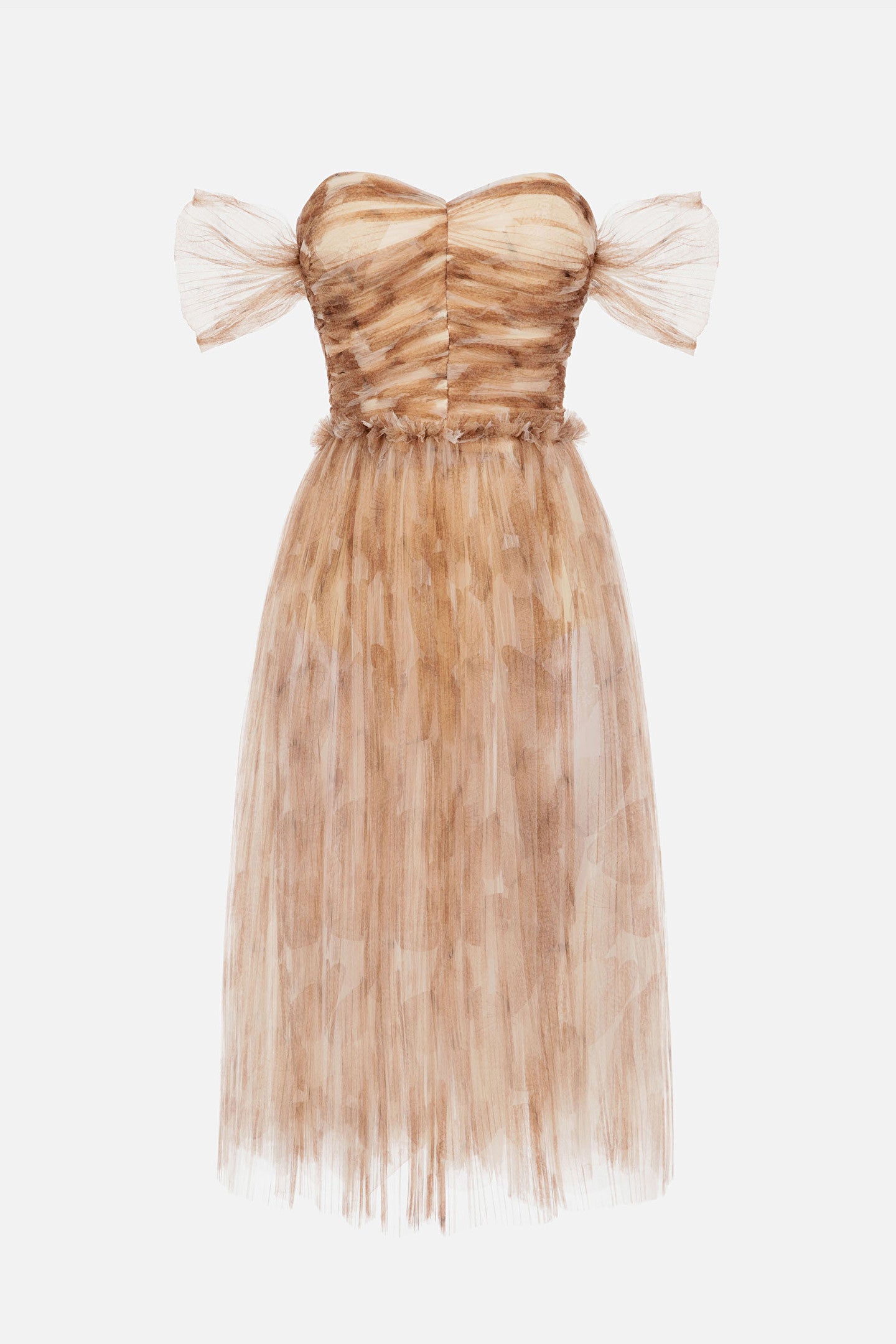 Lilac butterfly print tulle Dress
