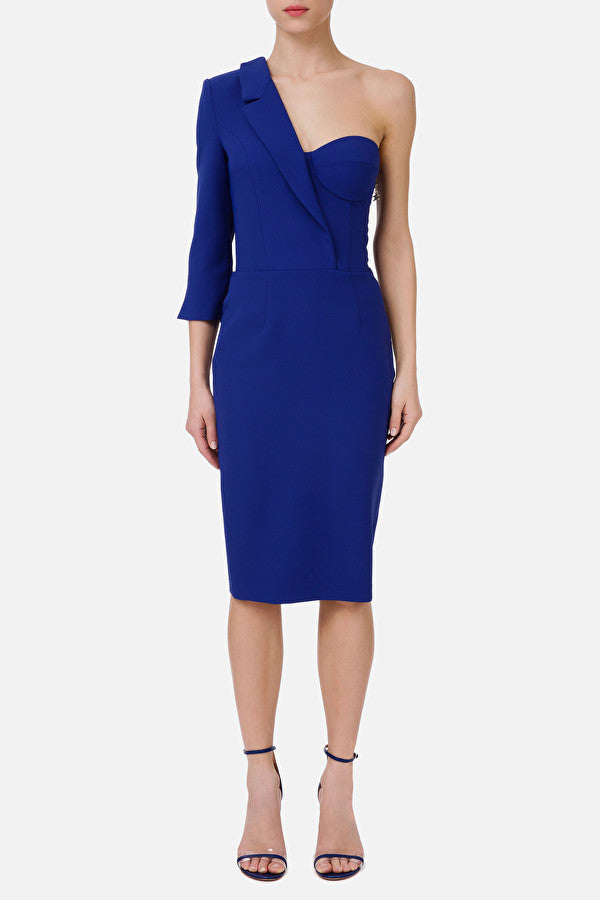 Cobalt blue One Shoulder Dress