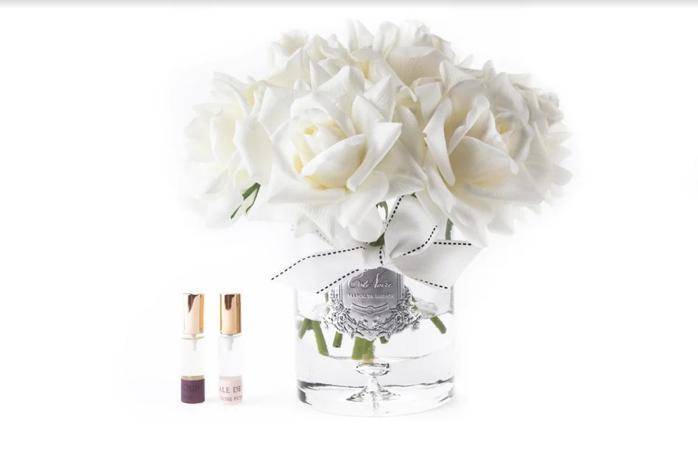 White luxury grand bouquet roses diffuser