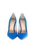 Royal Blue Satin Crown Pump