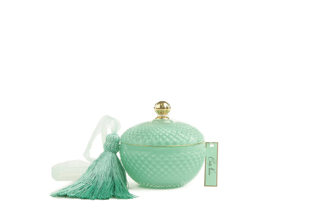 Tiffany round art deco candle