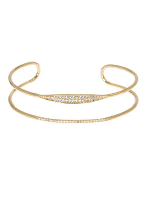 Gold spear motif adjustable Bracelet