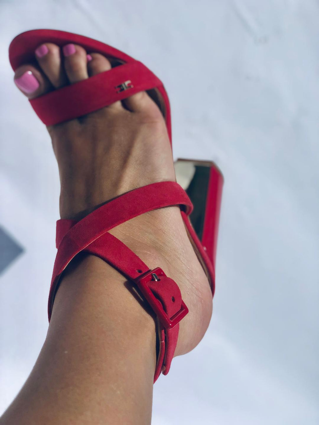 Bougainvillea Column Heel Sandal